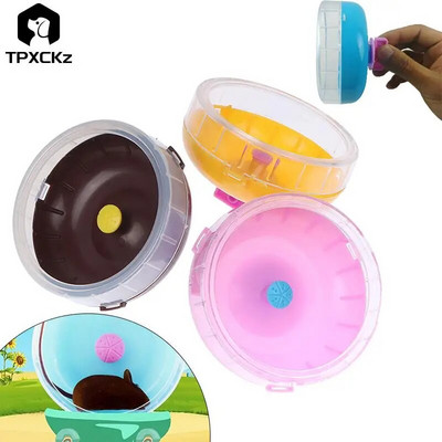 1 buc roată de hamster de 11 cm, jucării cu disc pentru alergare pentru animale mici, roată drăguță din plastic pentru jogging, accesorii pentru cușcă pentru animale de companie
