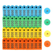 Nr 1-500 lamba kõrvasildid sõnaga kõrva lasertrükkimine vaskpea kõrvarõngad talulooma identifitseerimiskaart 100 tk