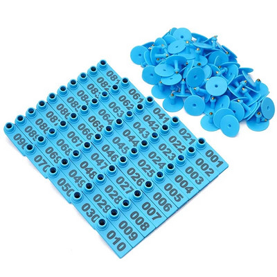 Nr 1-500 lamba kõrvasildid sõnaga kõrva lasertrükkimine vaskpea kõrvarõngad talulooma identifitseerimiskaart 100 tk