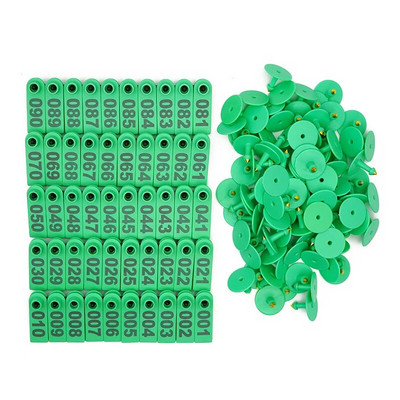 Nr 1-500 lamba kõrvasildid sõnaga kõrva lasertrükkimine vaskpea kõrvarõngad talulooma identifitseerimiskaart 100 tk