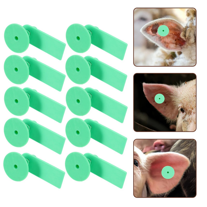 100 kompleta praznih stočnih ušnih markica Oznaka za identifikaciju životinja Veterinarske potrepštine