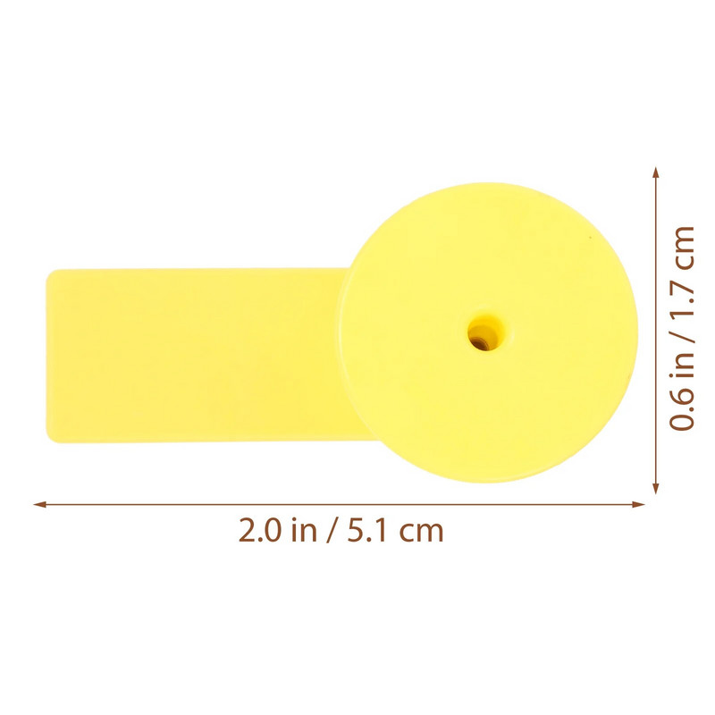 100 σετ Ετικέτες αυτιών Ζωικού κεφαλαίου Ετικέτες αναγνώρισης ζώων φάρμας Κενές ετικέτες αυτιών