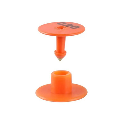 100 tk. Sea ja lamba kõrvamärgid numbritega 001-100 Hõõrumisvastased ümmargused sea ja lamba kõrvamärgid Põllumajanduse aretusjuhtimistarbed