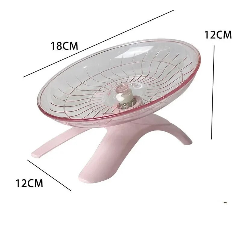 1 Gb mājdzīvnieku kāmja lidojošais apakštase Vingrinājums vāveres ritenis Kāmja peles skriešanas disks žurkas rotaļlieta Mazu dzīvnieku piederumi