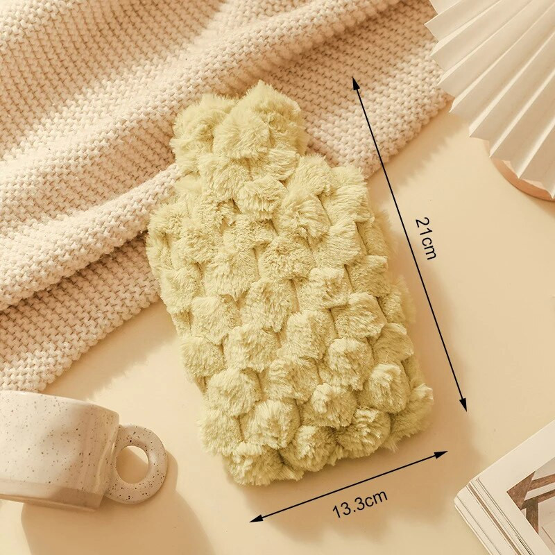 Ziemas karstā ūdens pudele gultai, silts vēders, multfilma roku sildītājs, piepildīts ar sprādziendrošu pārnēsājamu karstā ūdens maisiņu