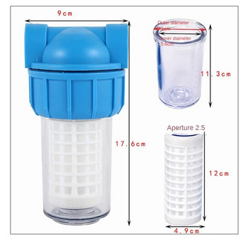 Διαφανές μπουκάλι φίλτρου ευρωπαϊκής ιταλικής τεχνοτροπίας 5 ιντσών, μπουκάλι φίλτρου νερού, σύστημα φίλτρου νερού αντίστροφης όσμωσης