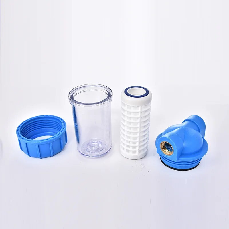 5 hüvelykes európai olasz stílusú átlátszó szűrőpalack, vízszűrő palack, fordított ozmózisos diy vízszűrő rendszer