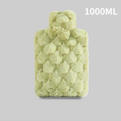 1000 ml karšto vandens buteliai žiemai sutirštintas įpurškiamas vanduo PVC rankų šildytuvas namų apyvokos mielas sprogimui atsparus pliušinis karšto vandens maišelis