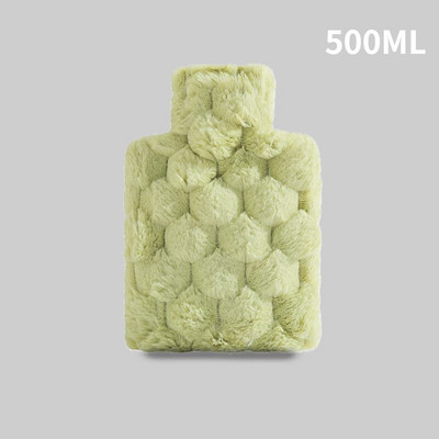 1000 ml karšto vandens buteliai žiemai sutirštintas įpurškiamas vanduo PVC rankų šildytuvas namų apyvokos mielas sprogimui atsparus pliušinis karšto vandens maišelis