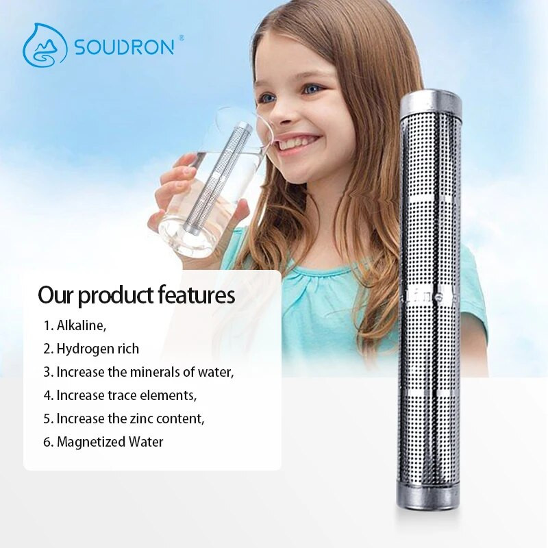 SOUDRON pārnēsājams minerālūdens infūzijas negatīvo jonu sārmainā ūdeņraža ūdens nūja
