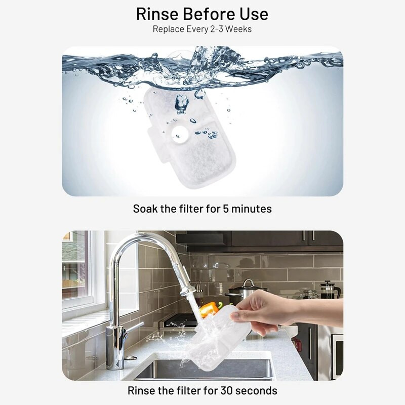 12 komplekti asendusfiltrit Dockstreami juhtmevaba kassi purskkaevu PLWF005/PLWF115/WF105 jaoks, lemmikloomade purskkaevu filtrid