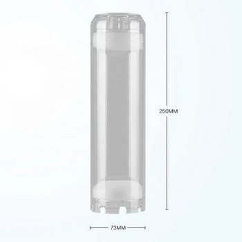 YenvQee 10-инчов/5-инчов празен прозрачен патрон за многократна употреба за смола, инструменти за филтър за вода за Направи си сам