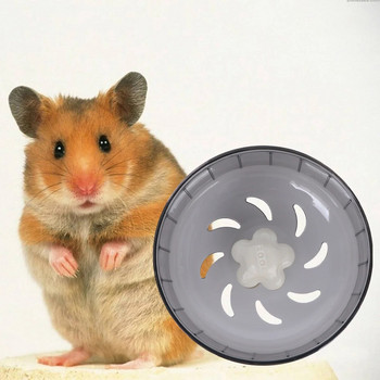 Παιχνίδια με τροχούς άσκησης Little Hamster Running Wheel Mute Hamster για κατοικίδια (Γκρι)