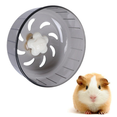 Little Hamster Running Wheel Mute Hamster Exercise Wheel Toys for Pet (Grey)