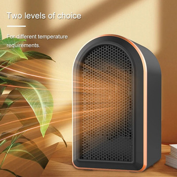 1200W двускоростен преносим отоплителен вентилатор Вътрешен енергоспестяващ нагревател за използване в стаи, офиси, настолни компютри и домашна употреба