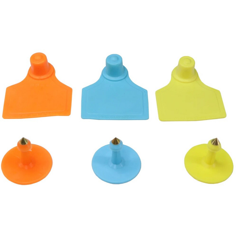 20BUC 4x5CM 3 culori de identificare a animalelor TPU etichetă pentru urechi de precizie pentru animale Ferme mari profesionale bovine oaie porc disponibilă