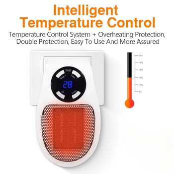 Mini Heater Home Μικρός ανεμιστήρας ζεστού αέρα Ισχυρός θερμότερος ηλεκτρικός θερμαντήρας Χειμερινός θερμαντήρας γραφείου πολλαπλών λειτουργιών Θέρμανση χαμηλού θορύβου