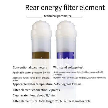 T33 Минерализиран филтърен елемент, PH Регулиране на слаба алкална композитна енергия Филтърен елемент, бързо поставен във филтър от пшеничен ризит