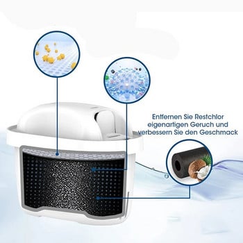 Κασέτα φίλτρου νερού 3 συσκευασιών Λευκό φίλτρο νερού Φίλτρο οικιακού νερού για Maxtra Συμβατό