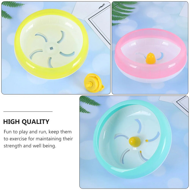 Hörcsög edzőkerék Csendes futókerék Kerekes játékszer hörcsögöknek Gerbile Egerek Kis Háziállatok 14cm