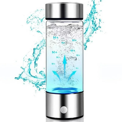 420 ml Водороден генератор Водна чаша Филтър Йонизатор Машина USB Богата на водород вода Преносима супер антиоксиданти ORP водородна бутилка