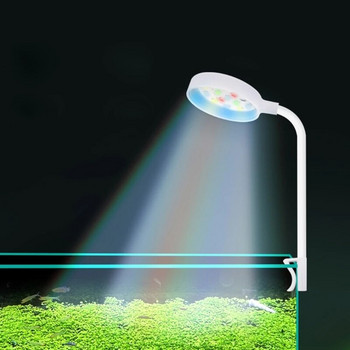 Щипка за LED светлина за аквариумни риби върху малки въртящи се пейзажни лампи за растеж
