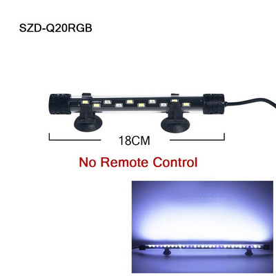 RGB akvariumo šviesa 18-57cm Nuotolinio valdymo nardymo lempa Spalvinga lempa 90-260v lempa augalams Žuvų rezervuaras būtinas amfibijai