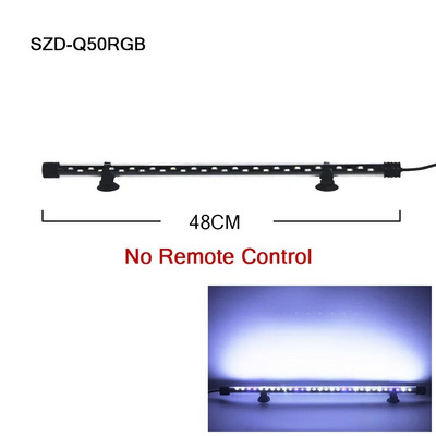 RGB akvariumo šviesa 18-57cm Nuotolinio valdymo nardymo lempa Spalvinga lempa 90-260v lempa augalams Žuvų rezervuaras būtinas amfibijai
