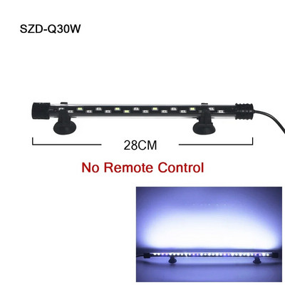RGB akvariumo šviesa 18-57cm Nuotolinio valdymo nardymo lempa Spalvinga lempa 90-260v lempa augalams Žuvų rezervuaras būtinas amfibijai
