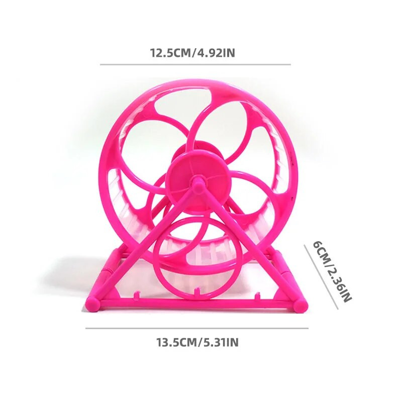 1 izmēra plastmasas mazs mājdzīvnieku kāmju sporta skriešanas ritenis Rotaļlieta Žurka Vingrošanas Rotaļlietas Kāmju būris Aksesuāri Mazo dzīvnieku piederumi Rueda