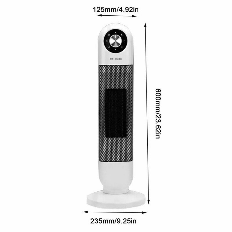 2000 W 3 razine, prijenosni regulacijski grijač velike brzine, električni grijač za uštedu energije, toranj s cirkulacijom zraka, ventilator za grijanje, hladnjak zraka