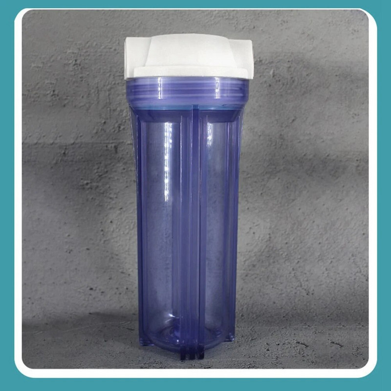 Σύνδεσμος εξαρτημάτων φίλτρου νερού φιάλης προφίλτρου νερού 10 ιντσών με αντιεκρηκτική προστασία Κέλυφος φίλτρου διεπαφής G1/2 ιντσών