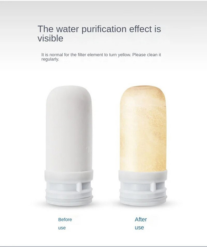Vandens valytuvas Buitinis tiesioginis geriamojo čiaupo filtras Vandens čiaupo vanduo Skaidrus vandens filtras Keraminė kasetė