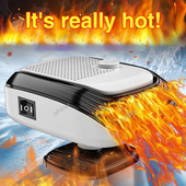 Automobilio atitirpinimo priekinio stiklo šildytuvas 12V/24V 2 viename šildymo/aušinimo ventiliatorius, skirtas automatiniam langų aprasojimui su greitu šildymu sunkvežimio visureigiui