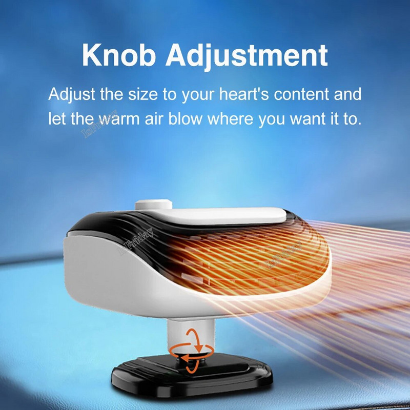 Automobilio atitirpinimo priekinio stiklo šildytuvas 12V/24V 2 viename šildymo/aušinimo ventiliatorius, skirtas automatiniam langų aprasojimui su greitu šildymu sunkvežimio visureigiui