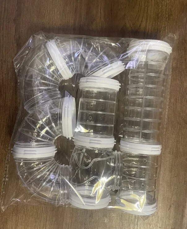 Kāmju rotaļlietu labirints, DIY, pārveidots būris ārējās caurules Tuneļa komplekts Sports U Pipe Kāmja piederumi Cauruļvads Šinšillu piederumi