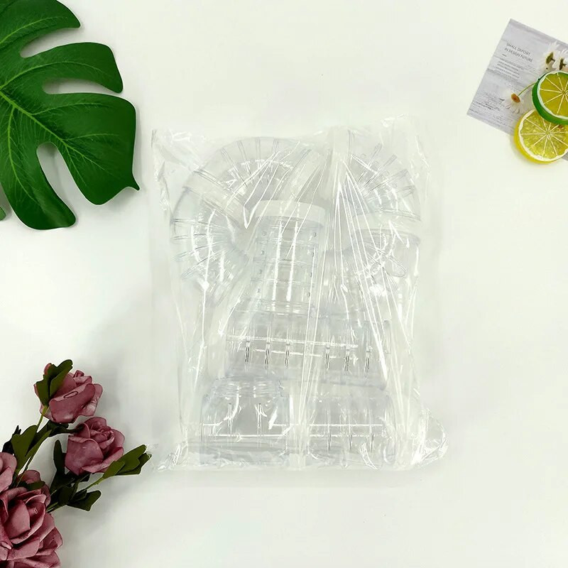 Jauka DIY kāmja tuneļa rotaļlieta mājdzīvnieku sporta apmācības cauruļvads caurspīdīga skrejceļa rotaļlieta mājdzīvnieku kāmja spēle mazo dzīvnieku piederumiem