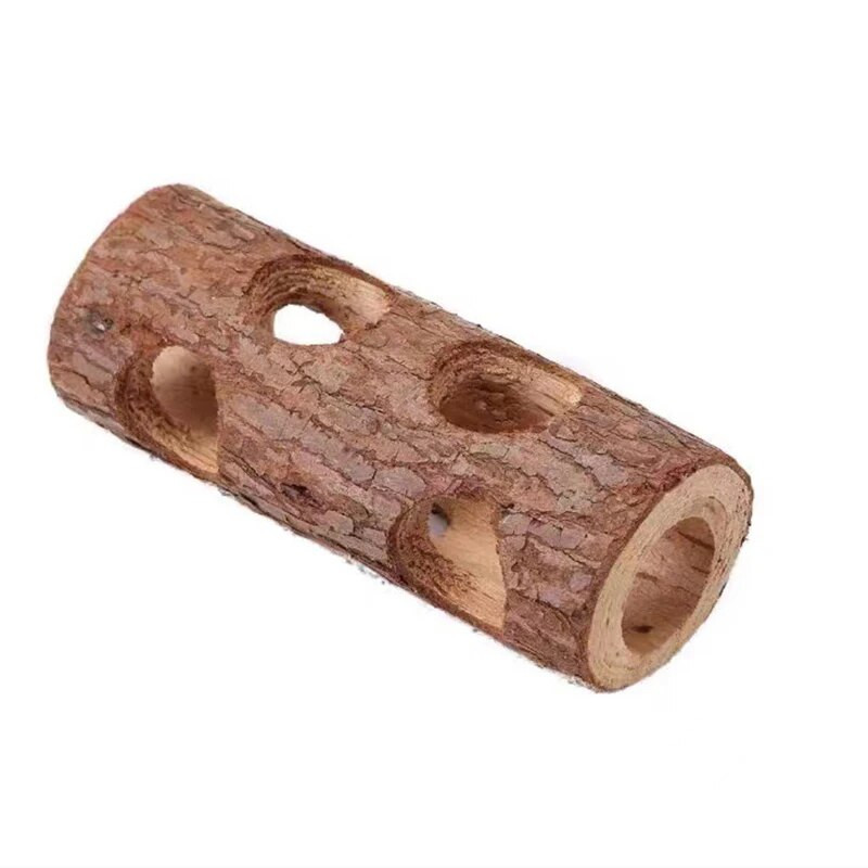 Prirodni drveni tuneli za hrčke, tuneli, tuneli, tuneli, igračke za kutnjake, otporne na ugrize, za kućne mačke, pse, dodatke
