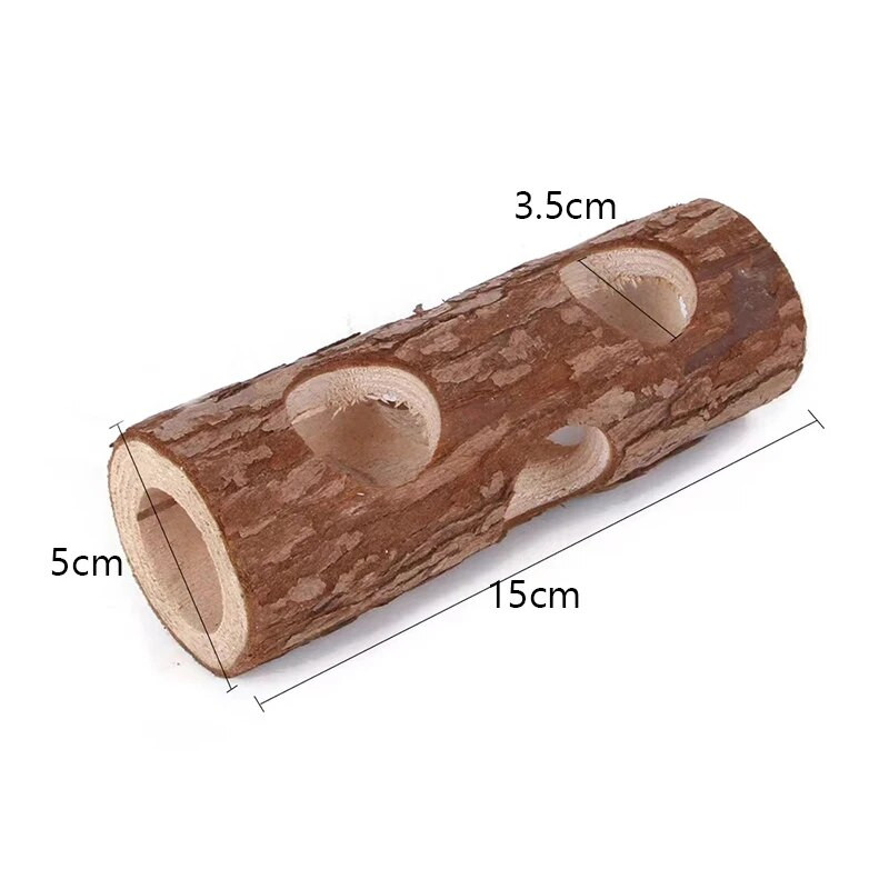 Prirodni drveni tuneli za hrčke, tuneli, tuneli, tuneli, igračke za kutnjake, otporne na ugrize, za kućne mačke, pse, dodatke