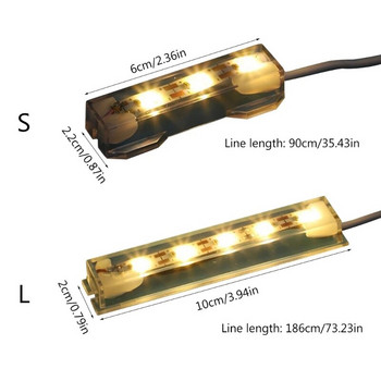 Αναβαθμισμένες λωρίδες φωτός LED USB Ευέλικτες λωρίδες φωτός ενυδρείων USB για ψάρια Betta Φωτίζουν τις δεξαμενές ψαριών σας Betta