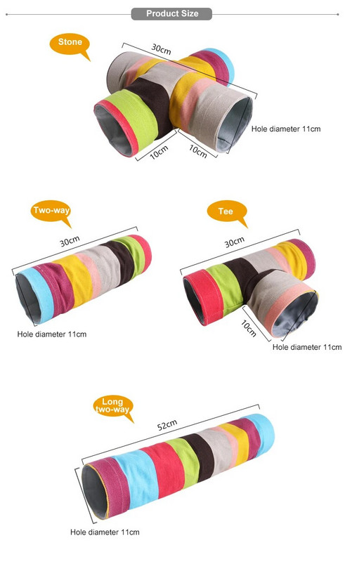 Μικρό κατοικίδιο Ζωηρόχρωμο παιχνίδι σήραγγα 4 ειδών Φωλιά κουνελιού ουράνιο τόξο νάνος Σκίουρος τρύπα για κατοικίδια Τρύπα για διασκέδαση σήραγγα χάμστερ παιχνίδι