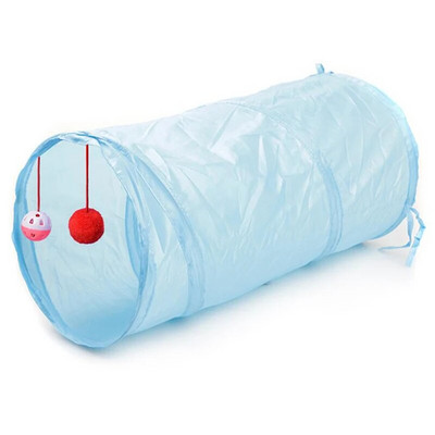 Salokāms kaķu kaķēns rotaļu tuneļa trusis alas gaiteņa caurulītes Mājdzīvnieku zvaniņš mazā ejas slēpšanās rotaļlieta