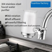 304 roostevabast terasest eelsegisti filtri veepuhastaja köögi veefiltri kraanist kraanivee jaoks