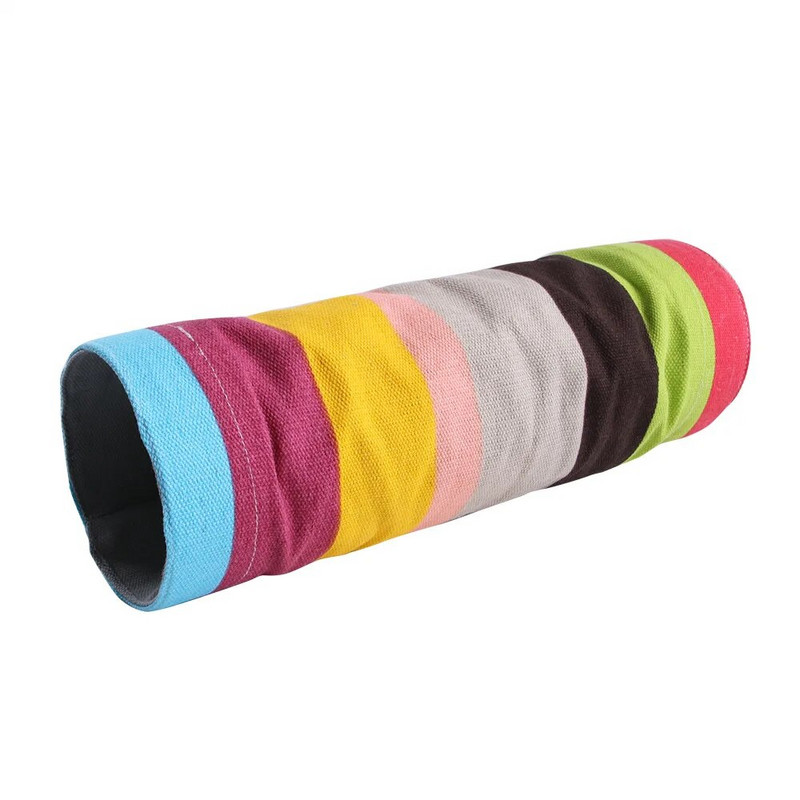 Maza mājdzīvnieka krāsaina tuneļa rotaļlieta 4 veidu varavīksnes pundurtruša ligzda Jūrascūciņa vāvere mājdzīvnieku urbuma caurums Jautra tuneļa kāmja tuneļa rotaļlieta