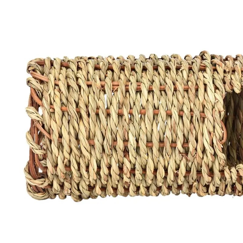 Hamster Grass Tunnel Φυσικό Grass Tunnel Χάμστερ Ευρύχωρη Φωλιά Εσωτερική Καλύβα Καταφύγιο για Μικρά Ζώα Κέντρο Δραστηριότητας για Ολλανδούς