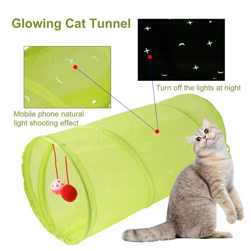 Cat Tunnel Pet Kitten Tunnel House Pet Tube Toy Ugodna mačja tune igračka
