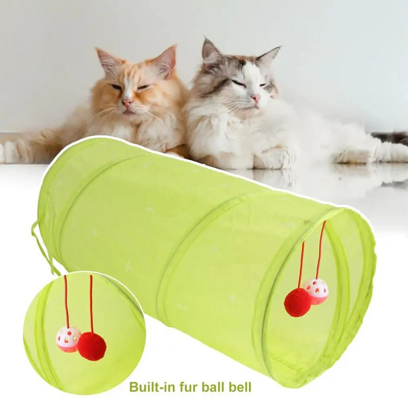 Cat Tunnel Pet Kitten Tunnel House Pet Tube Toy Ugodna mačja tune igračka