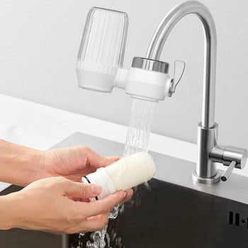 Кран Кран Филтър за вода Пречиствател Подвижен миещ се филтър Малко физическо филтриране за домашна кухня