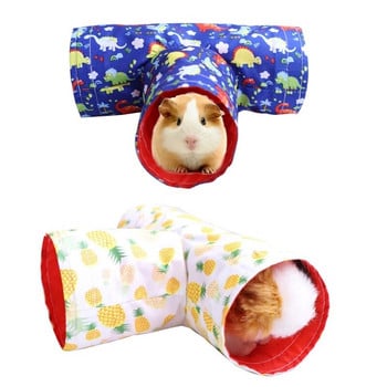 Πτυσσόμενο 3 Way Hamster for Play Tubes Υλικό Υψηλής Ποιότητας-Μαλακό και άνετο πτυσσόμενο και φορητό Tun σε σχήμα T