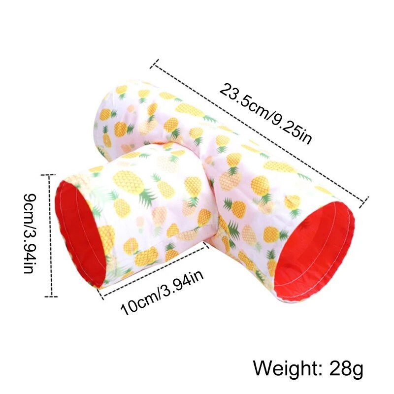 Πτυσσόμενο 3 Way Hamster for Play Tubes Υλικό Υψηλής Ποιότητας-Μαλακό και άνετο πτυσσόμενο και φορητό Tun σε σχήμα T